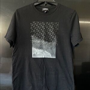 Express Men's Black Graphic Tee